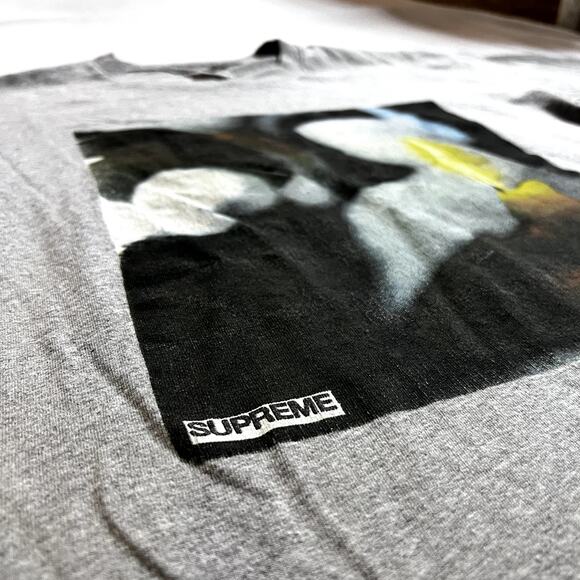 Supreme Men’s Candle Tee Heather Gray Large Graphic Short Sleeve - Picture 5 of 9